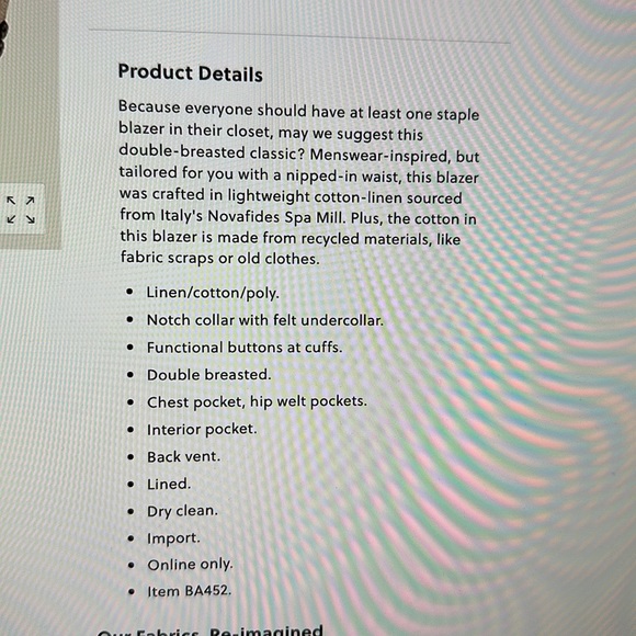 J.Crew Bristol Blazer Size 6 NWT - Picture 3 of 7